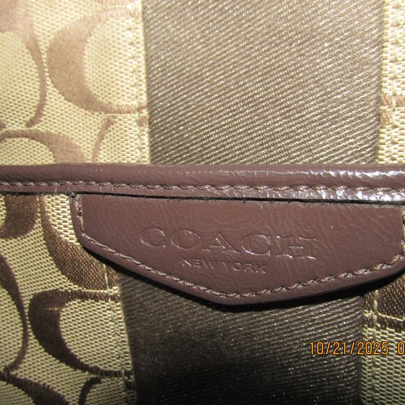Coach F29210 Signature File Crossbody Brown Purse or Bag - Picture 4 of 15